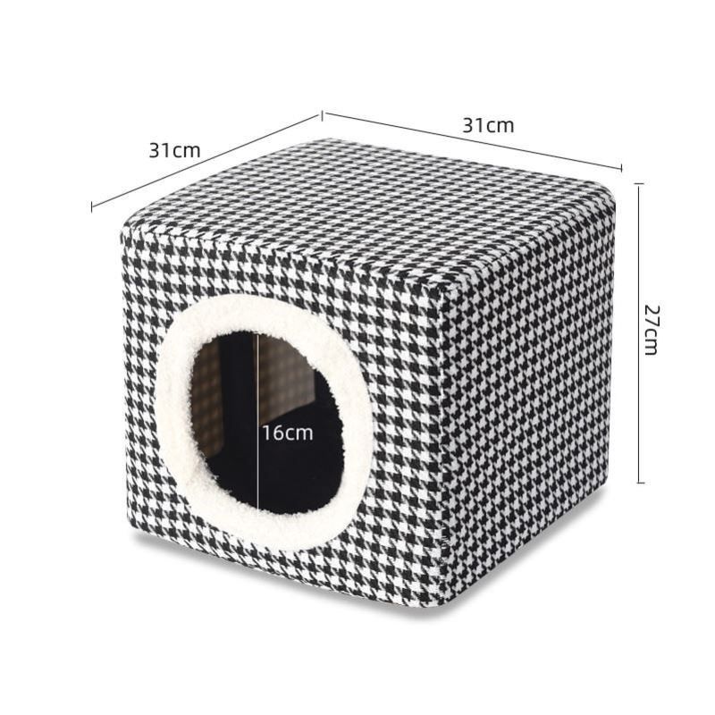 一窝两用款猫窝凳实木封闭式人猫共用凳子多猫家庭幼猫保暖封闭式,淘宝优惠券,粉丝福利购,淘宝优惠卷