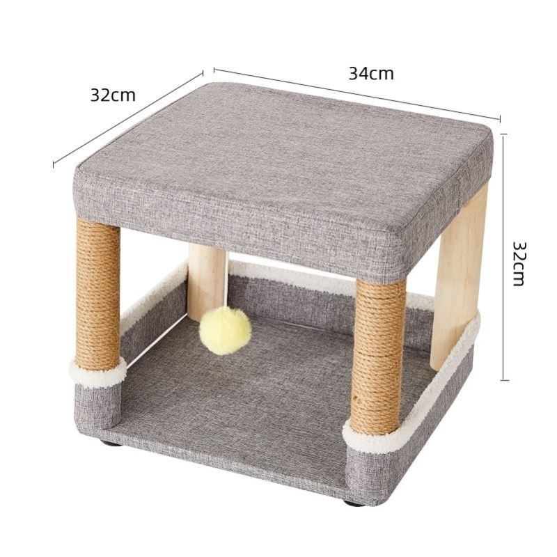 一窝两用款猫窝凳实木封闭式人猫共用凳子多猫家庭幼猫保暖封闭式,淘宝优惠券,粉丝福利购,淘宝优惠卷