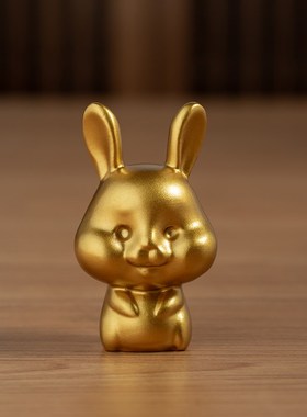黄铜十二生肖摆件沙金卡通鼠牛虎兔龙蛇马羊猴鸡狗猪新年生日礼物