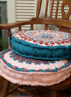 坐地垫蒲团布艺打坐n餐椅垫卡座阳台飘窗垫地上四季榻榻米装饰摆