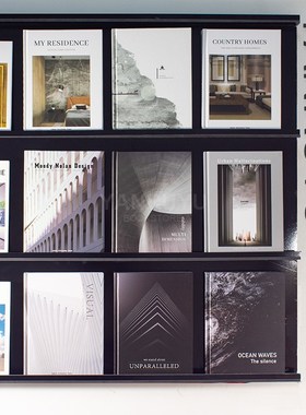 样板间装饰品g仿真书简约黑白灰售楼处客厅书房书架摆件拍照道具