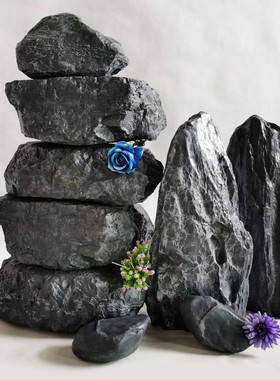 叠石塔玛尼堆仿真石头艺术摆件创意园林景观庭院落地造景户外装饰