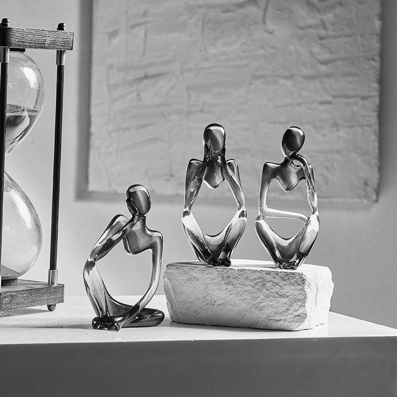 北欧风简约轻奢抽象人物艺术摆件轻奢小众客厅桌面工艺装饰品包邮,淘宝优惠券,粉丝福利购,淘宝优惠卷