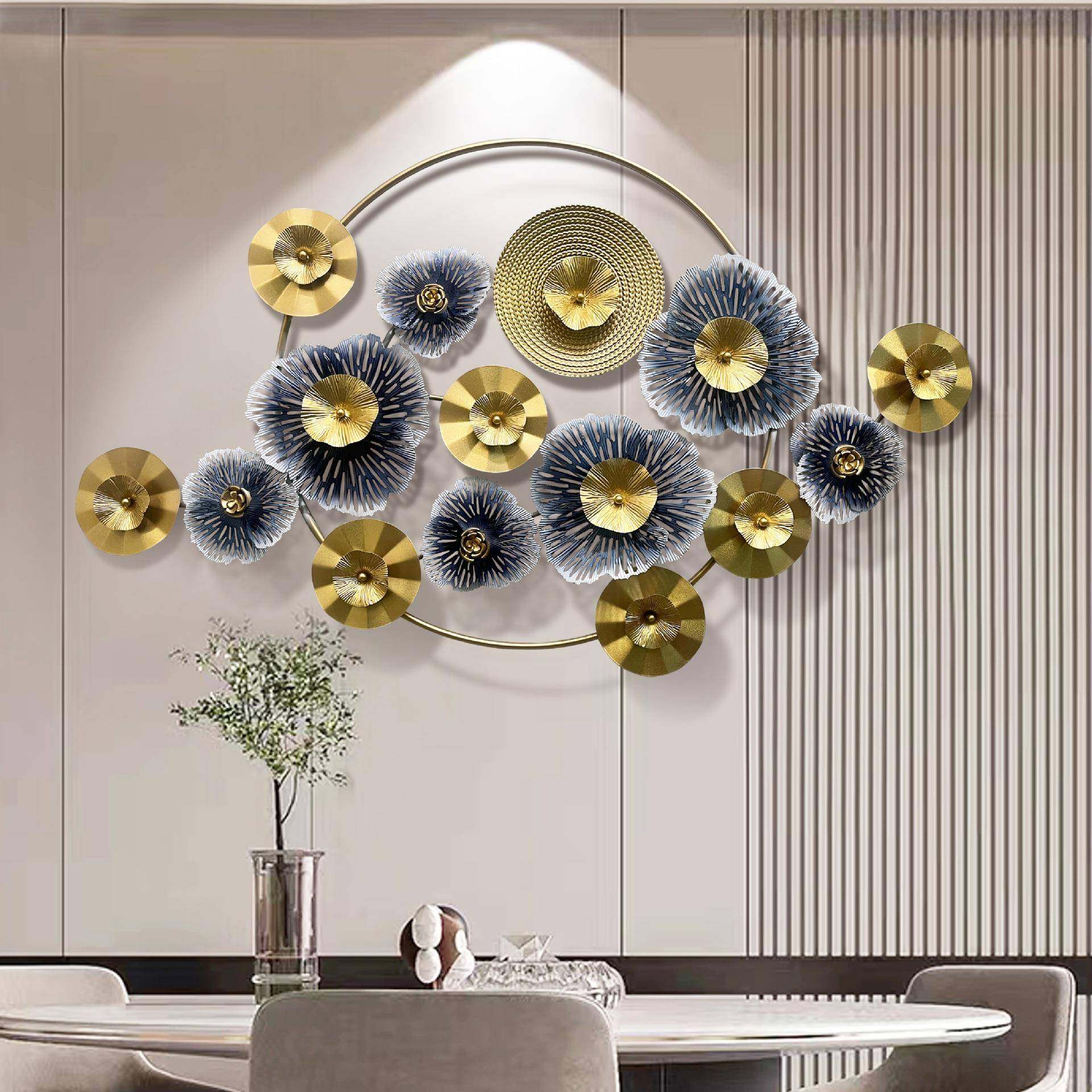 现代简约客厅铁艺壁挂轻奢沙发墙面挂件装饰创意餐厅墙上装饰,淘宝优惠券,粉丝福利购,淘宝优惠卷