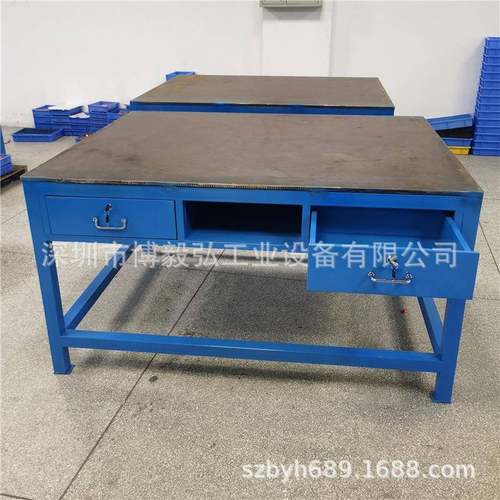 深圳广州重型钢板钳工工作台飞模修模台模具维修装配台供应 - 图0