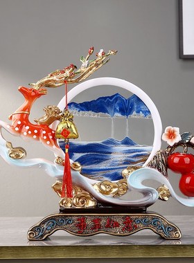 客厅玄关轻奢高端大气事事称心如意柿子乔迁电视柜酒柜装饰档摆件