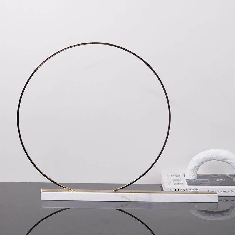 北欧简约创意Q型圆环大理石摆件装饰品样板房客厅茶几软装摆设,淘宝优惠券,粉丝福利购,淘宝优惠卷