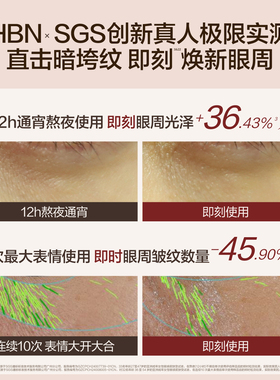 HBN眼精华眼霜眼部早C晚A组合