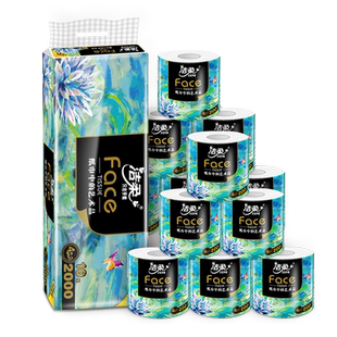 洁柔卷纸油画Face加厚4层200g*10卷
