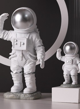 创意宇航员小摆件桌面太空人客厅电视柜儿童房布置家居装饰摆设品