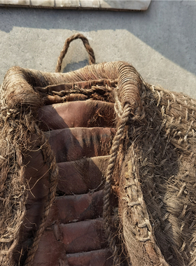 民俗老物件蓑衣斗笠老旧雨披帽子编织棕衣怀旧装饰复古道具摆件