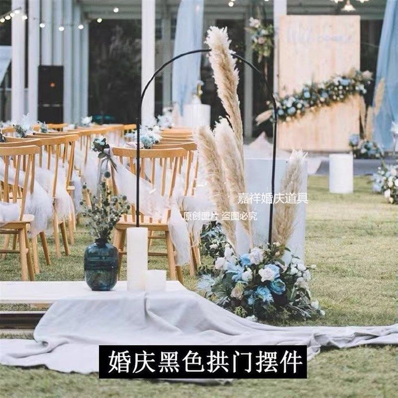 新款婚庆铁艺道具高山流水路引拱形门圆环T台背景摆件迎宾区花架,淘宝优惠券,粉丝福利购,淘宝优惠卷