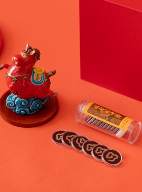 2026马年文创马踏祥云香炉套装招财装饰品年会商务伴手陶瓷马摆件