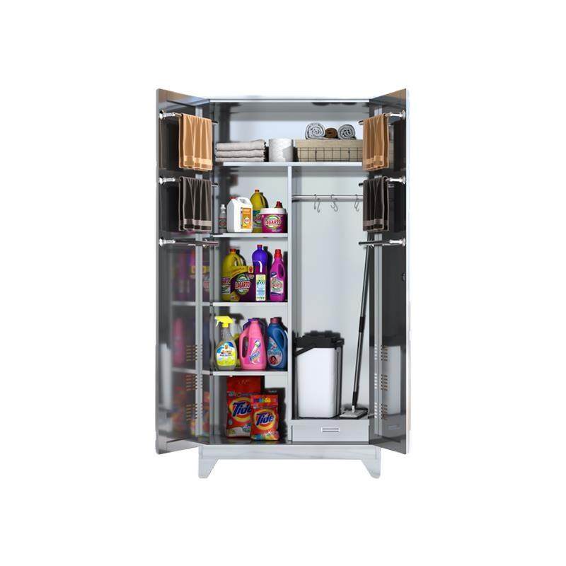 A12不锈钢清洁柜户外家政柜拖把柜保洁柜阳台收纳柜杂物工具储物,淘宝优惠券,粉丝福利购,淘宝优惠卷