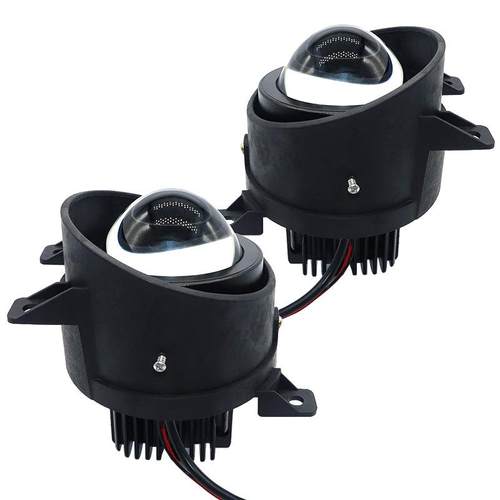 适用于适配长城C50哈弗H5H6H2S风骏567升级前雾灯led双光透镜远近 - 图2