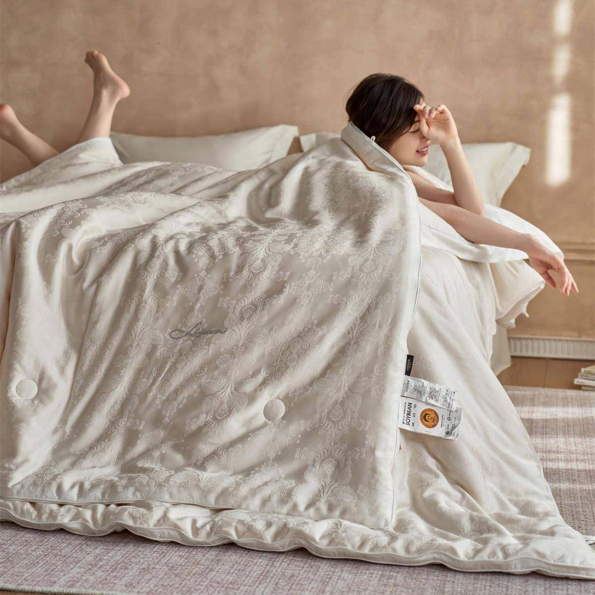 A类天丝棉荣耀35李官奇大豆被 亲肤透气春秋被保暖冬被被芯子母被,淘宝优惠券,粉丝福利购,淘宝优惠卷