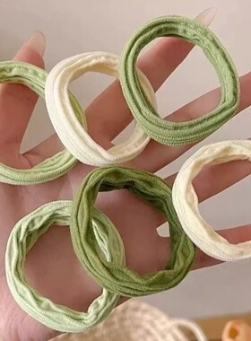 抹茶绿色头绳发圈无接缝