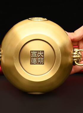 故宫缸黄铜缸摆件家居饰品中国风故宫文化摆件故宫文创礼品带盒子