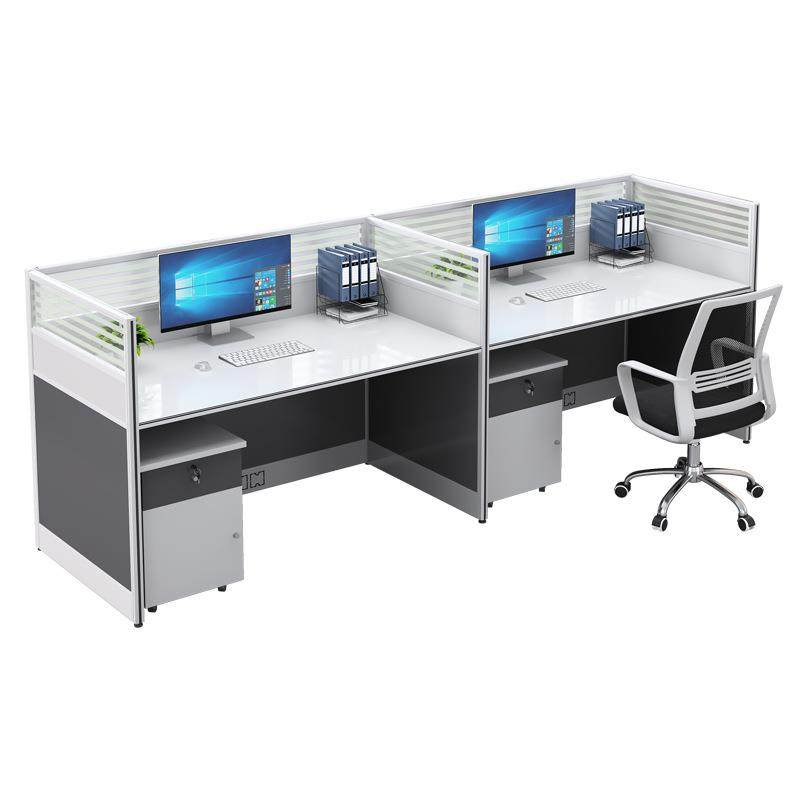 工位办公桌简约现代职员电脑卡座办公室桌椅组合屏风卡位六四人位,淘宝优惠券,粉丝福利购,淘宝优惠卷