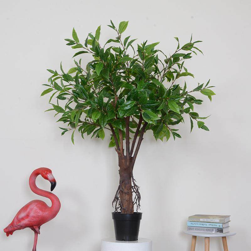 仿真绿植茶树北欧风家居客厅装饰盆栽摄影道具橱窗仿真植物茶树,淘宝优惠券,粉丝福利购,淘宝优惠卷
