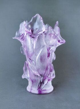 厂家直销琉璃摆件花瓶简约客厅玻璃水养插炫彩创意一帆风顺花瓶