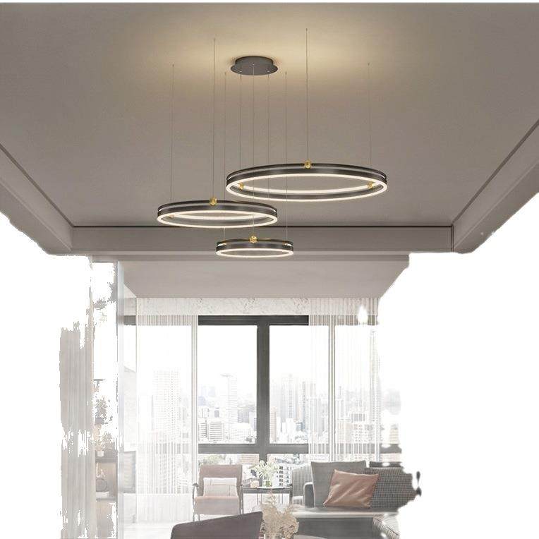 中山灯具新款客厅灯主灯吊灯led圆形餐厅灯现代轻奢创意艺术灯,淘宝优惠券,粉丝福利购,淘宝优惠卷