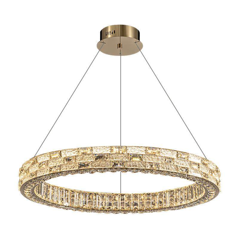 奢水晶吊灯客厅餐厅别墅样板房高端大气创意圆环设计师新款灯具,淘宝优惠券,粉丝福利购,淘宝优惠卷