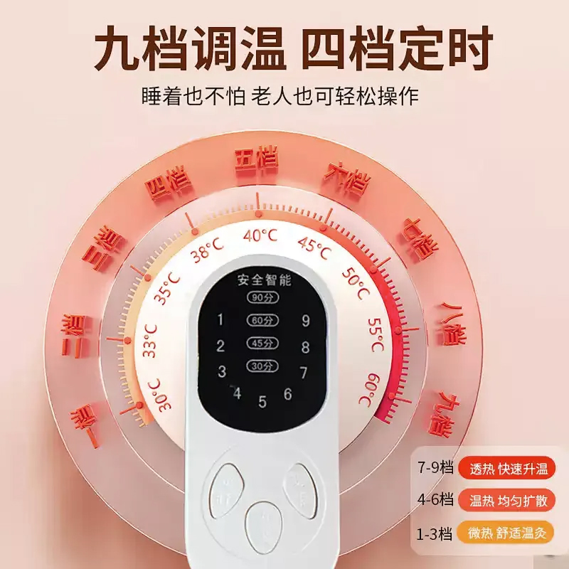 陈年艾绒红花热敷坐垫粉色绸缎精致颜值兼顾实用舒适柔软温宫散寒