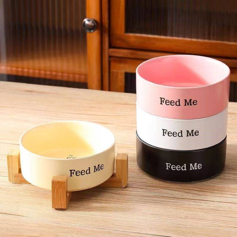 猫碗陶瓷高脚护颈双碗一体宠物碗狗食盆防打翻狗碗猫咪饭碗饮水碗,淘宝优惠券,粉丝福利购,淘宝优惠卷