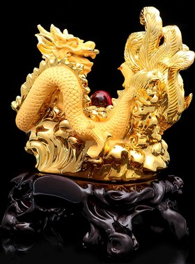 龙凤呈祥结婚礼物摆件家居客y厅创意装饰品送闺蜜实用新婚礼品