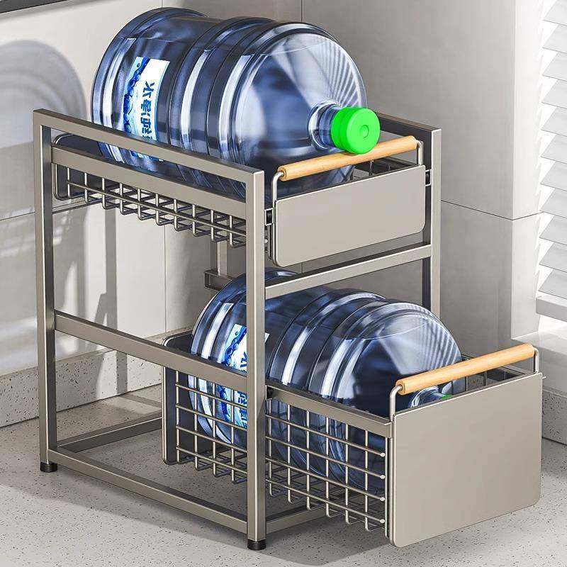 新款下水槽置物架厨房抽拉式柜子储物柜家用内分层置物架拉篮橱柜,淘宝优惠券,粉丝福利购,淘宝优惠卷