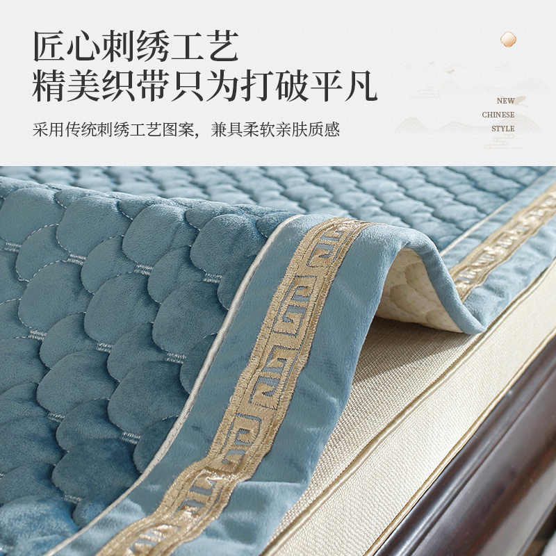 新中式沙发垫四季通用靠背巾盖布防滑实木沙发套罩红木高级感坐垫,淘宝优惠券,粉丝福利购,淘宝优惠卷