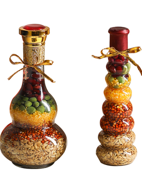 五谷丰登杂粮摆件搬家仪式用品新房子布置新居入宅乔迁之喜装饰品