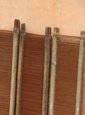 民俗老物件竹篦子老式织布机x配件竹篦子复古怀旧收藏品制茶台茶