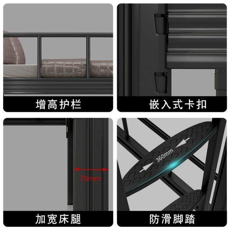 加厚双层床铁艺上下铺学生钢架高低床双人员工宿舍单人铁架上下床,淘宝优惠券,粉丝福利购,淘宝优惠卷