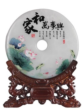 新家入宅大吉温居入伙暖房乔迁新居礼物实用客厅背景墙展示柜摆件