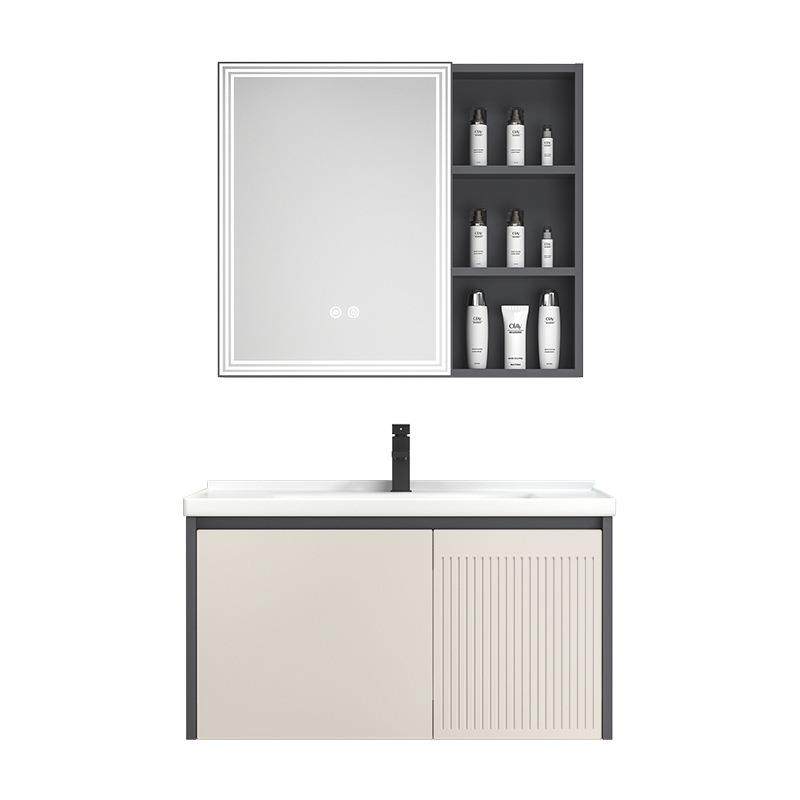 简约太空铝浴室柜陶瓷一体洗手台盆洗脸洗漱台浴室柜组合智能镜子,淘宝优惠券,粉丝福利购,淘宝优惠卷