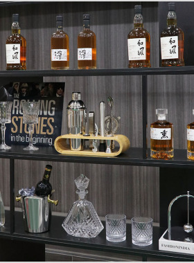 酒柜装饰酒样板间具真酒摆件橱柜展厅酒仿品杯软装餐厅陈设