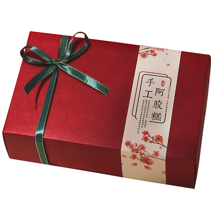 阿胶糕包装盒礼品盒500g高档手工D礼品包装盒一斤装阿胶糕包装礼 - 图3