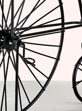 手工复古铁艺自行车模型摆件 创意家居装饰品办公桌面摆设 包邮