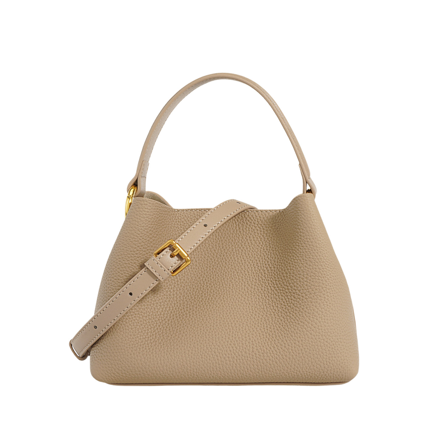 I.TCCGUO小众设计头层牛皮水桶包女单肩斜挎迷你手提菜篮子包,淘宝优惠券,粉丝福利购,淘宝优惠卷