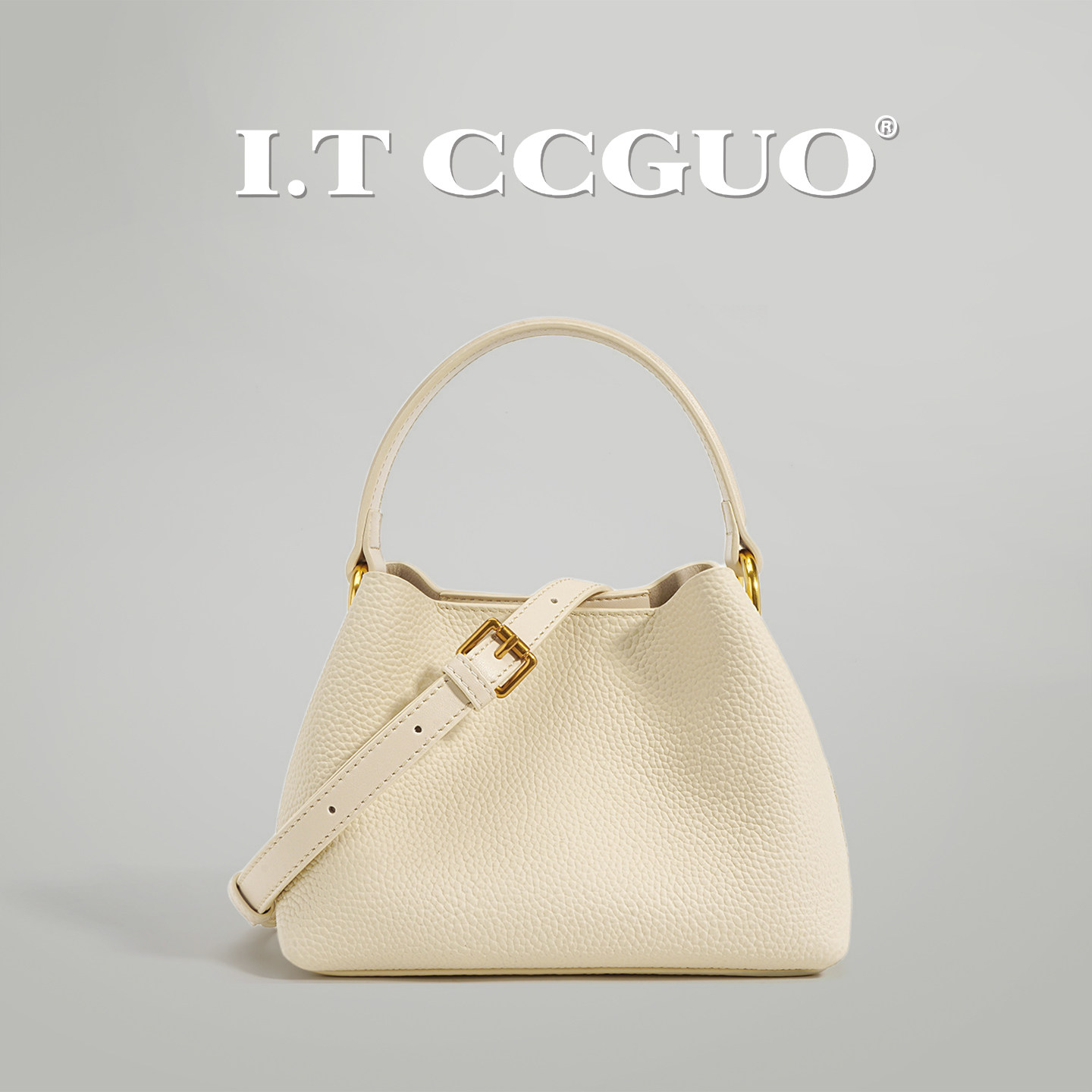 I.TCCGUO小众设计头层牛皮水桶包女单肩斜挎迷你手提菜篮子包,淘宝优惠券,粉丝福利购,淘宝优惠卷