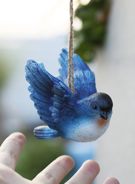 仿真小鸟户外花园装饰小区别墅庭院挂件园林雕塑树脂动物阳台摆件