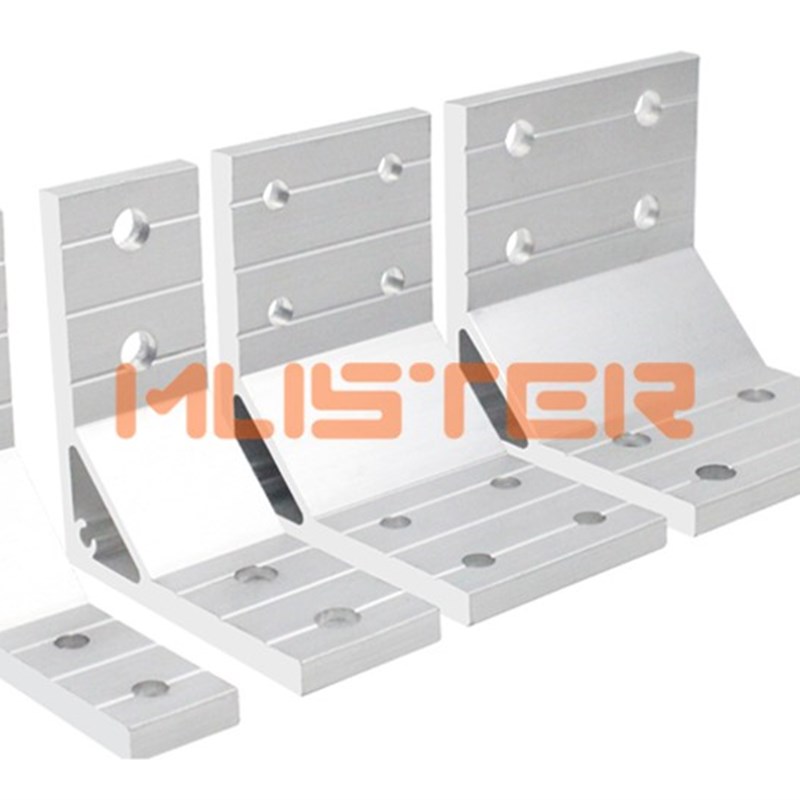 工业铝型材配件8080/4080角码直角角件90度角马重型三角支撑角铁 - 图1