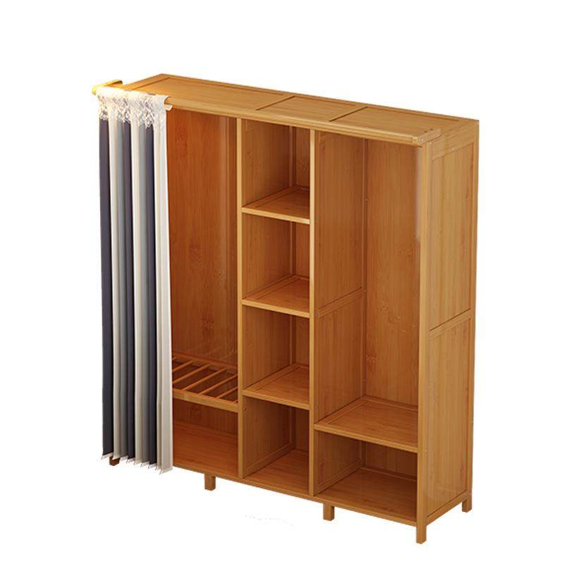出租房衣柜极简衣帽间挂衣柜家用经济型卧室衣橱楠竹组合家具,淘宝优惠券,粉丝福利购,淘宝优惠卷