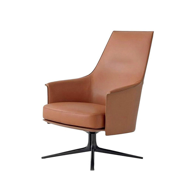 定制单人沙发椅办公休闲椅简约现代客厅酒店接待电脑椅旋转升降椅 - 图3