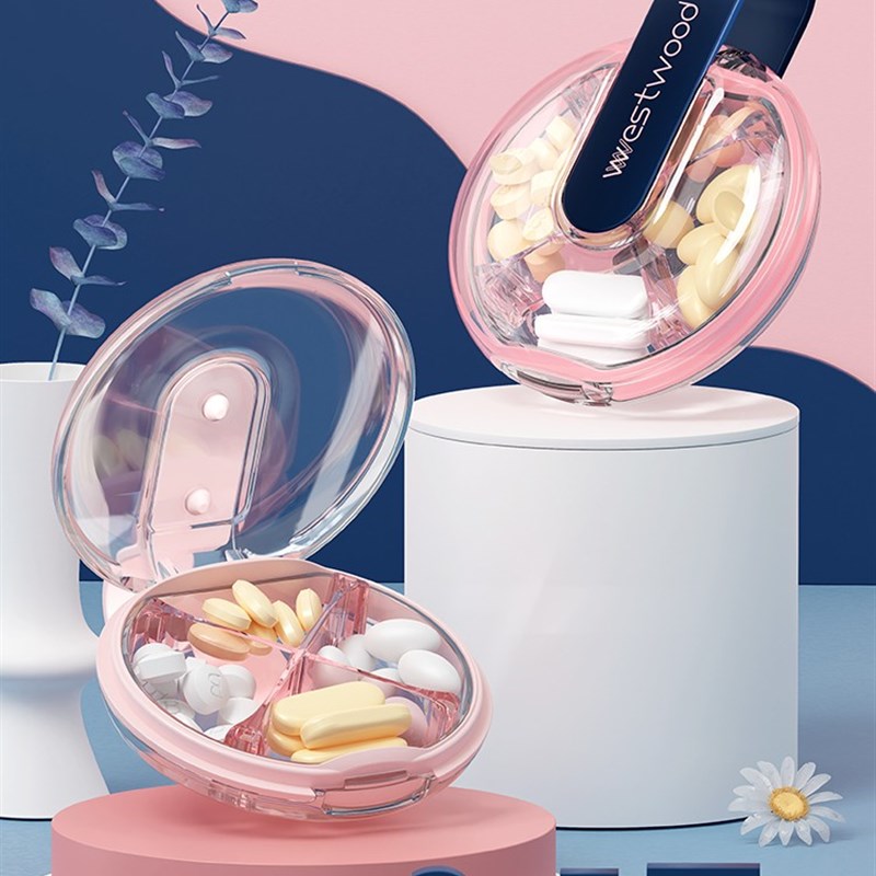 药盒可携式随身药品分装盒子小号一日三餐药丸药锭分Y药器迷你密 - 图3