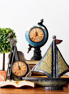 JK慕空间 复古工业风桌面书架y树脂装饰摆件 咖啡厅酒吧装饰 包邮