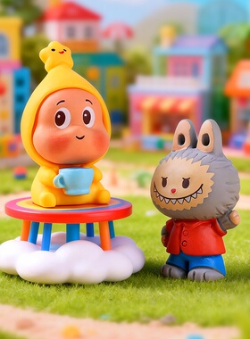 可爱泡泡萌粒盲盒手办摆件礼物