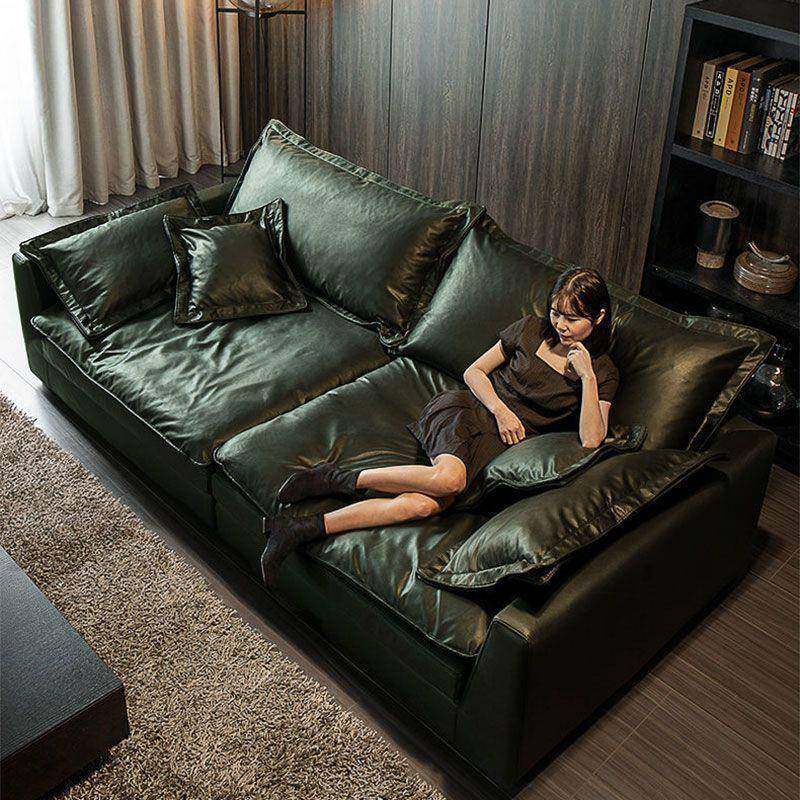 意式科技布转角艺沙发客厅现代简约羽绒乳胶小户型轻奢超深坐宽木,淘宝优惠券,粉丝福利购,淘宝优惠卷